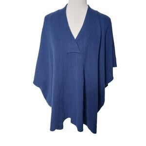 Vineyard Vines Wool Cashmere Oversized V-neck Beach Sweater Poncho XS/S